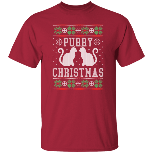 Purry Ugly Christmas Unisex Tee