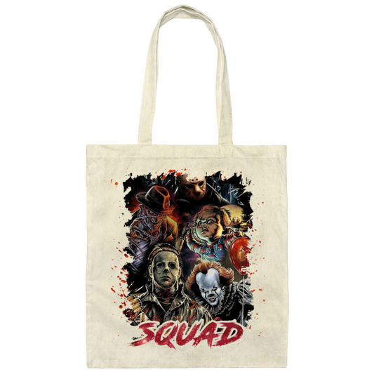 Horror Squad Canvas Tote Bag