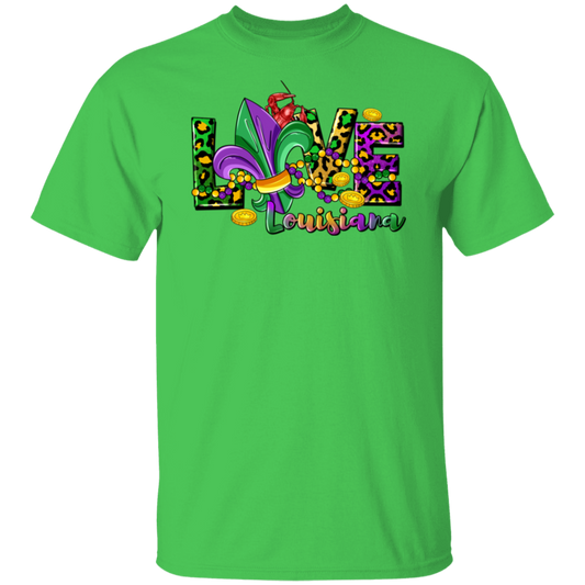 Mardi Gras Love Louisiana Unisex Tee