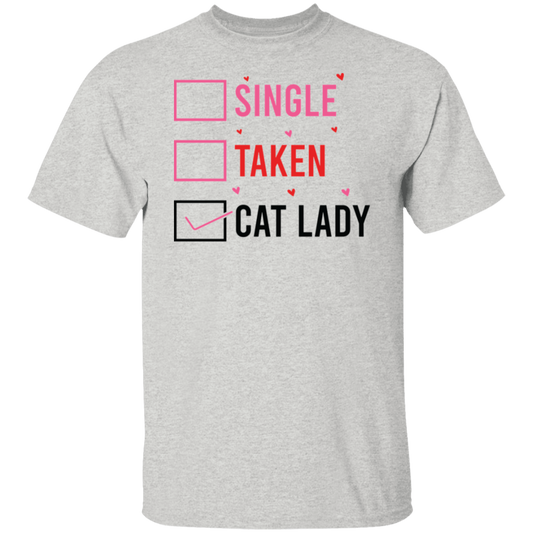 Single Taken Cat Lady Unisex Tee