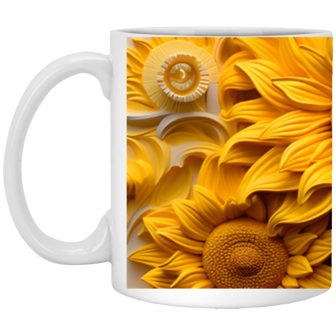 Sunflower2 11 oz. White Mug
