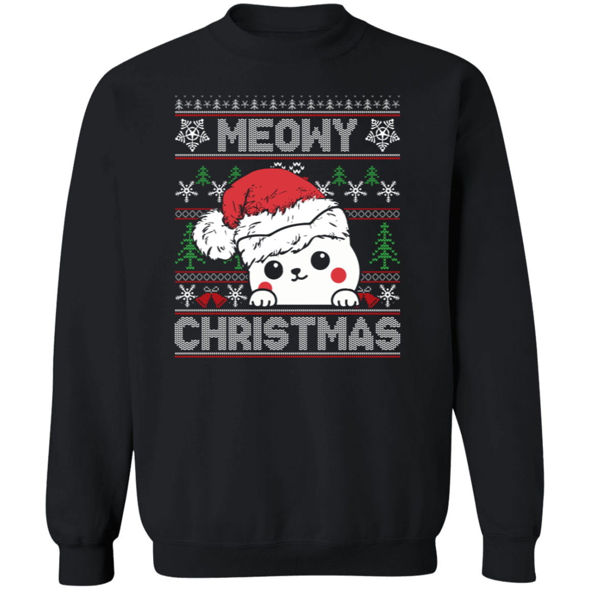 Meowy Christmas Ugly Sweatshirt