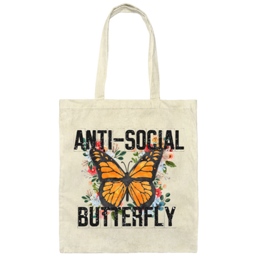 Anti Social Canvas Tote Bag
