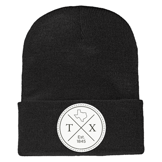 Texas X Adult Cuffed Knit Beanie