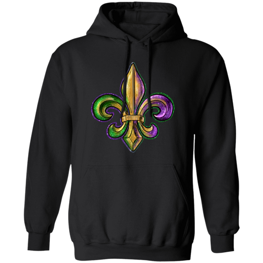 Mardi Gras Fleur De Lis Unisex Hoodie