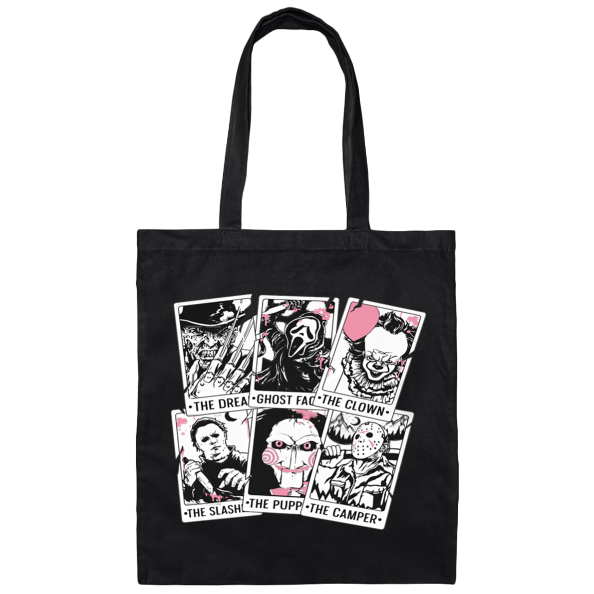 Horror Movie Characters Canvas Tote Bag