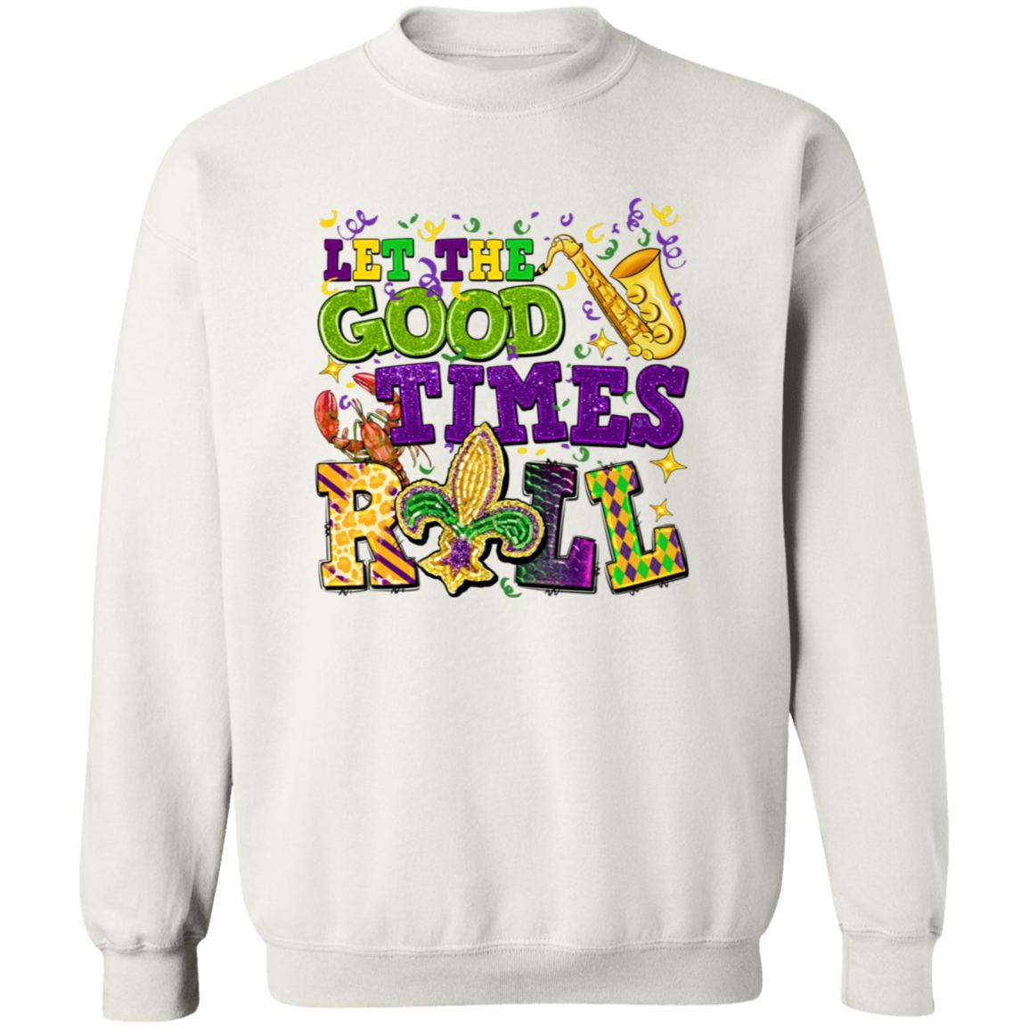 Mardi Gras Roll Unisex Sweatshirt