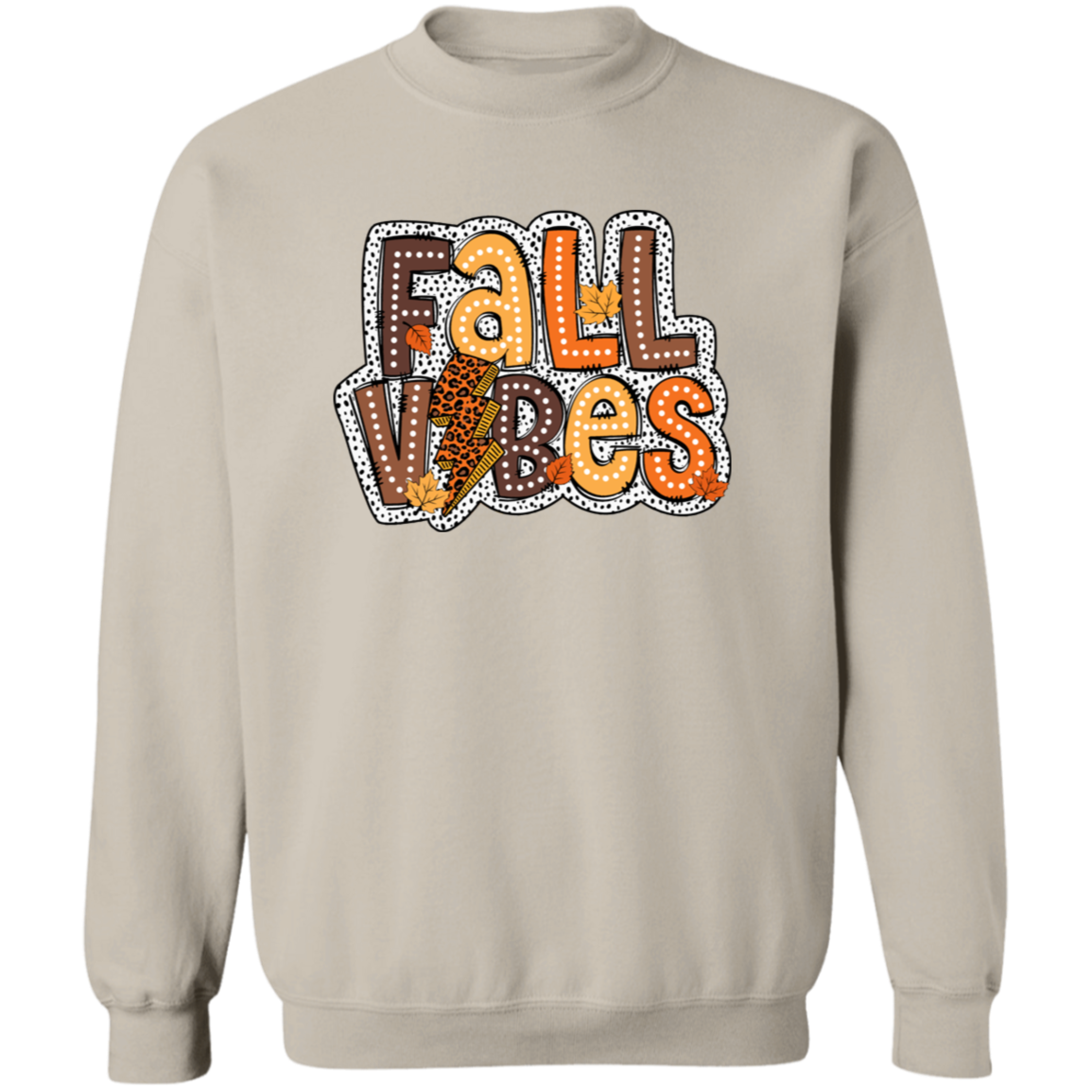 Fall Vibes Crewneck Pullover Sweatshirt