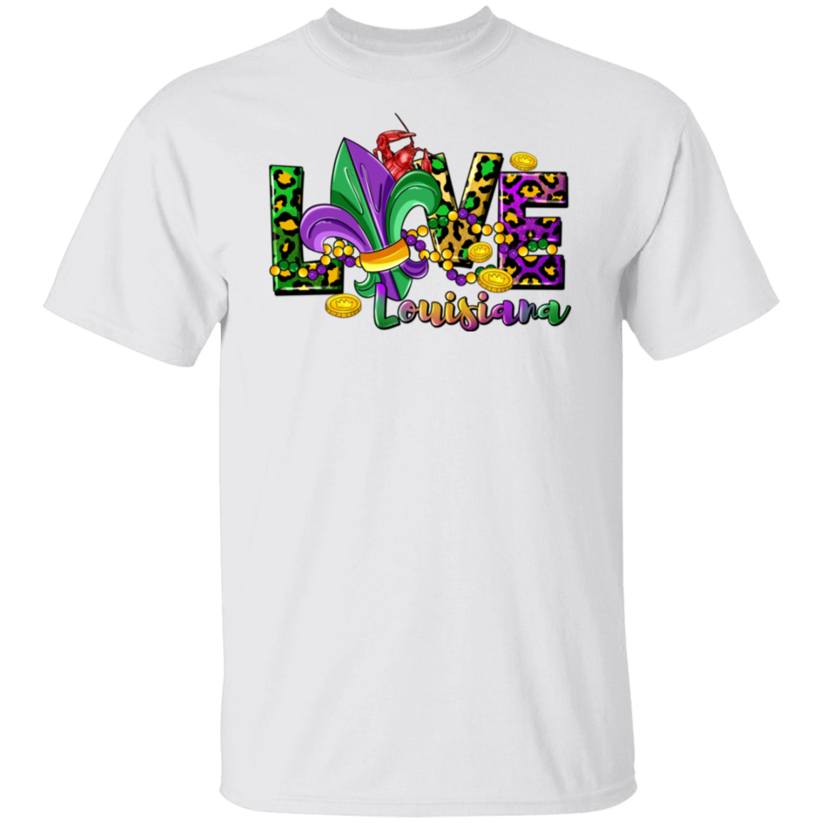 Mardi Gras Love Louisiana Unisex Tee