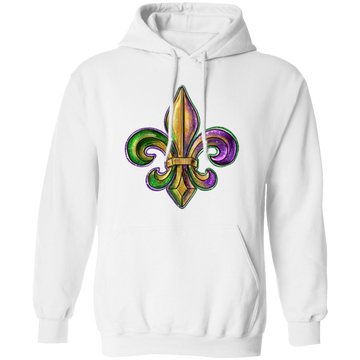 Mardi Gras Fleur De Lis Unisex Hoodie