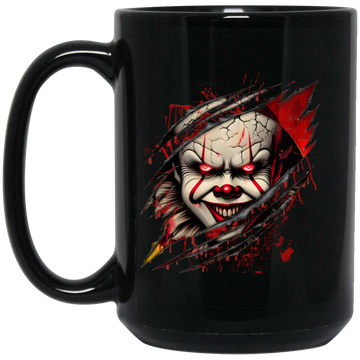 Creepy It 15oz Black Mug