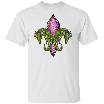 Mardi Gras Alligators Unisex Tee