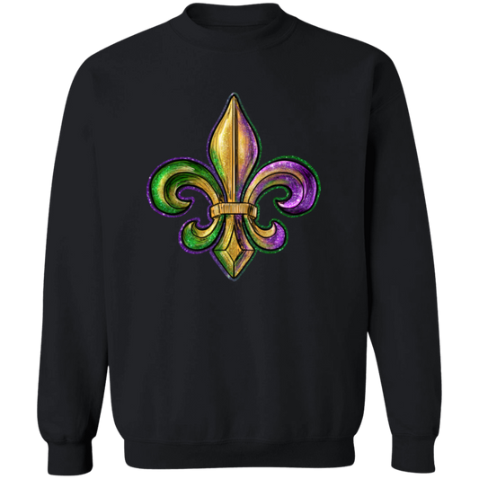 Mardi Gras Fleur De Lis Unisex Sweatshirt