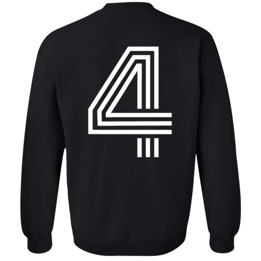 Wings Four w/Back Crewneck Pullover Sweatshirt