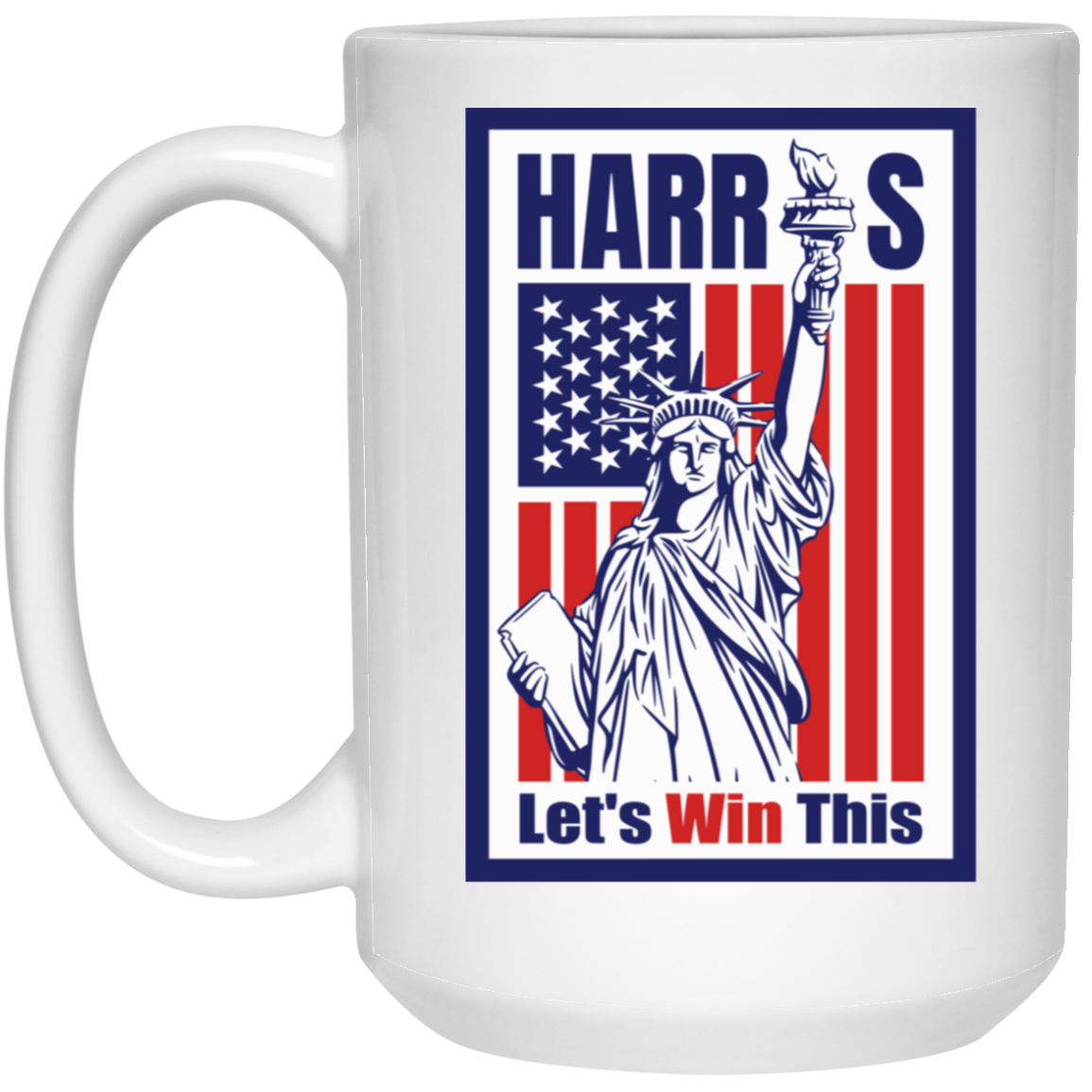 Harris Let's Win 15oz White Mug