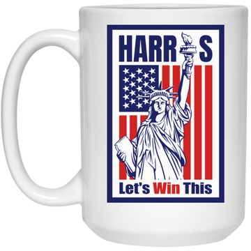 Harris Let's Win 15oz White Mug