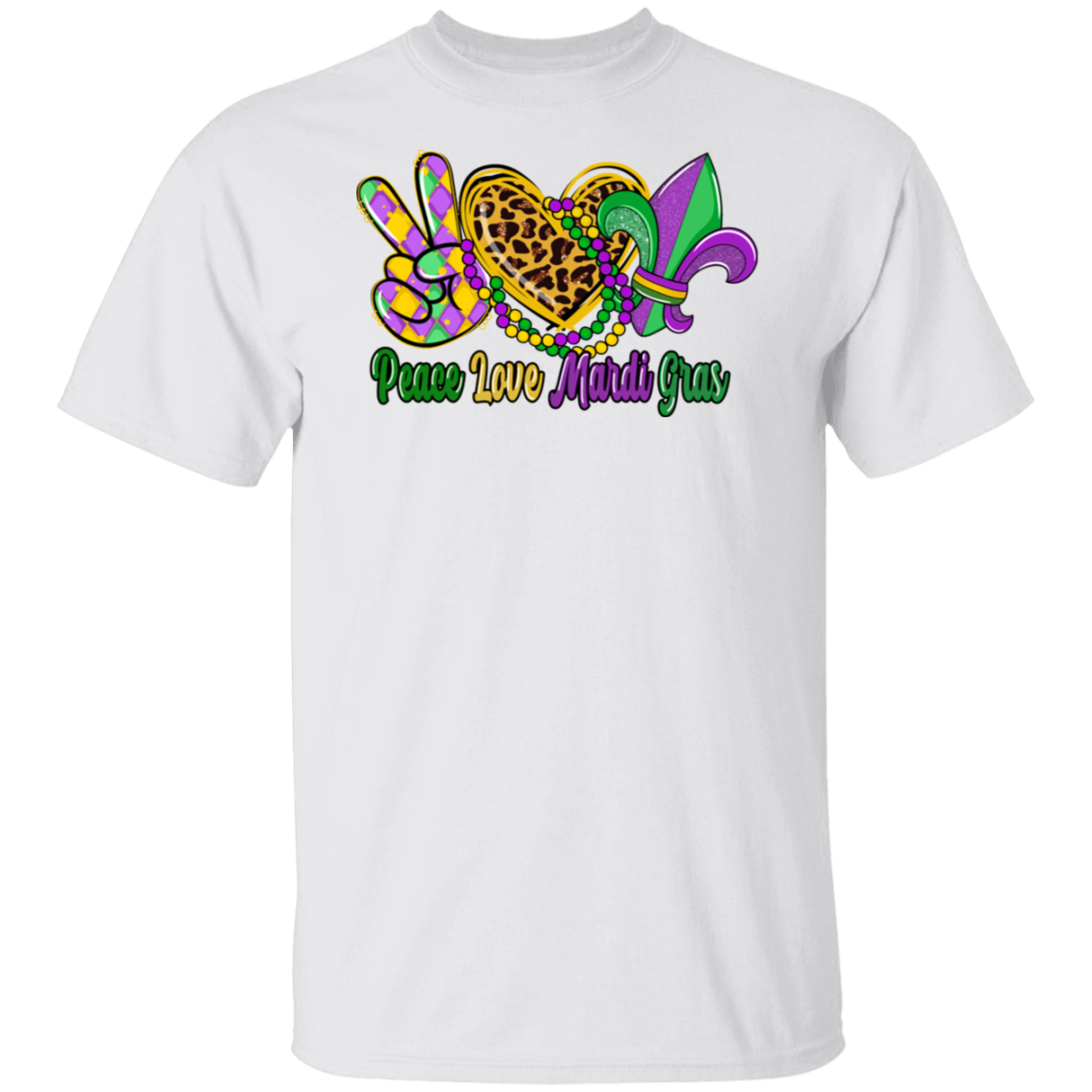 Mardi Gras Peace Unisex Tee