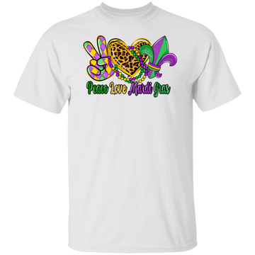 Mardi Gras Peace Unisex Tee
