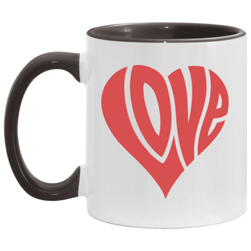 Love Heart Accent Mug