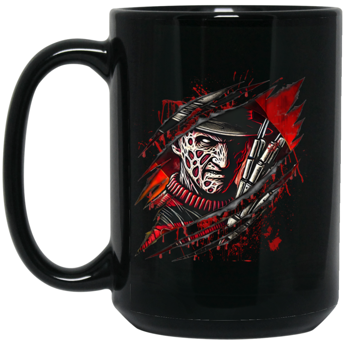 Creepy Freddy 15oz Black Mug