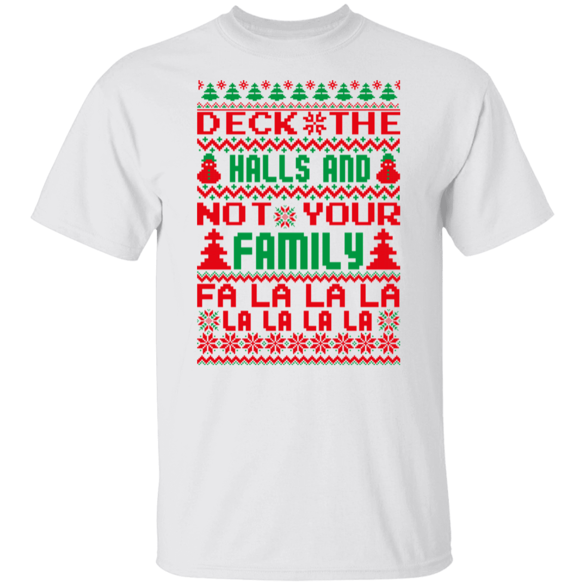 Deck The Halls Family Unisex Tee