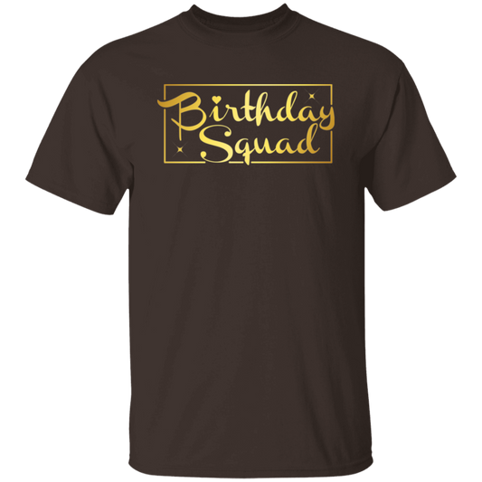 Birthday Squad Gold Unisex Tee