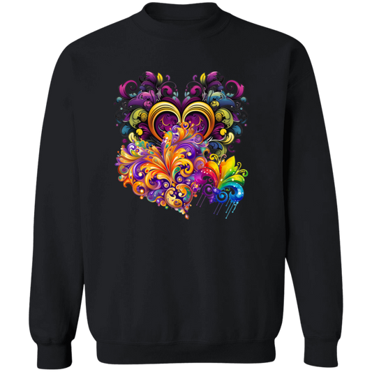 Mardi Gras Swirls Unisex Sweatshirt