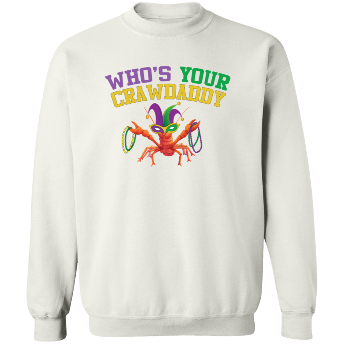 Mardi Gras Crawdaddy Unisex Sweatshirt