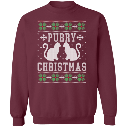 Purry Christmas Ugly Sweatshirt