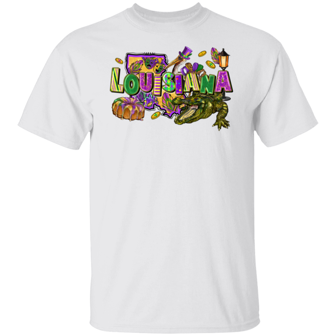 Mardi Gras Louisiana Unisex Tee