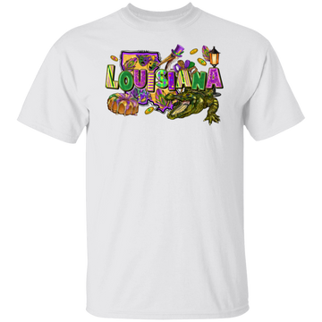 Mardi Gras Louisiana Unisex Tee