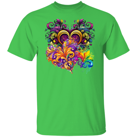 Mardi Gras Swirls Unisex Tee