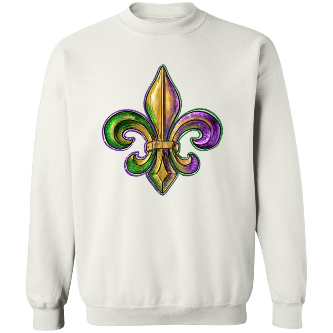 Mardi Gras Fleur De Lis Unisex Sweatshirt