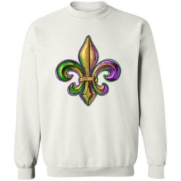 Mardi Gras Fleur De Lis Unisex Sweatshirt