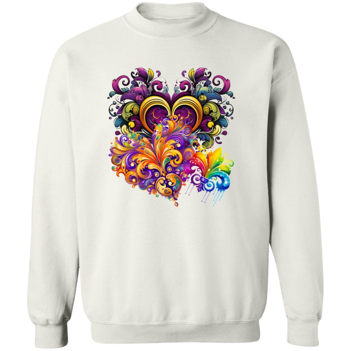 Mardi Gras Swirls Unisex Sweatshirt