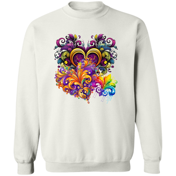 Mardi Gras Swirls Unisex Sweatshirt