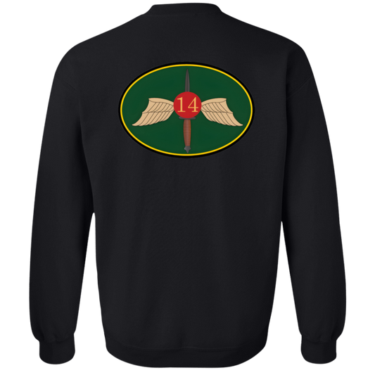 Four Wings w/Back Crewneck Pullover Sweatshirt