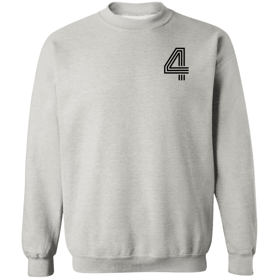 Four Ninja w/Back Crewneck Pullover Sweatshirt