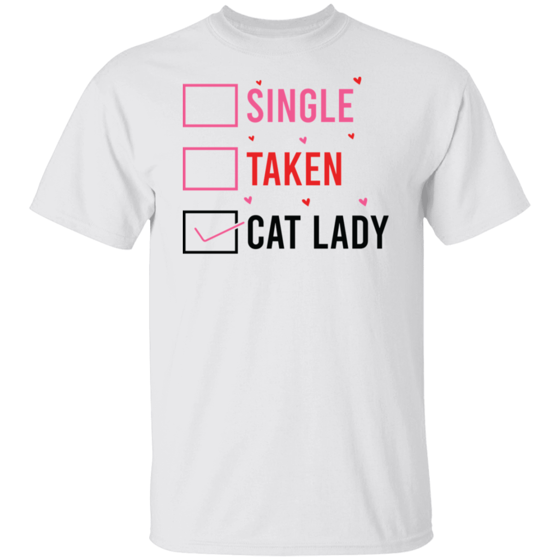 Single Taken Cat Lady Unisex Tee