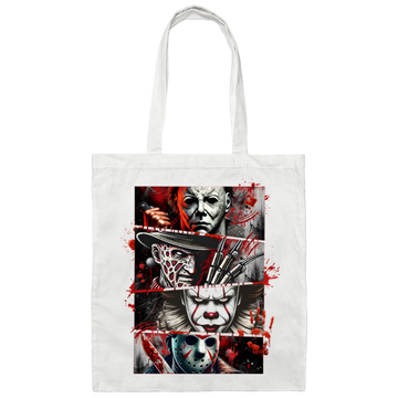 Scary Friends Canvas Tote Bag