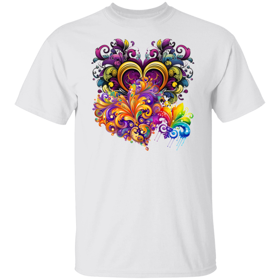 Mardi Gras Swirls Unisex Tee