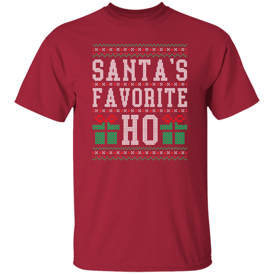 Santa's Favorite Ugly Christmas Unisex Tee