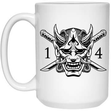 4/1 Skull Logo 15oz White Mug