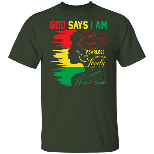 God Says I Am Unisex Tee