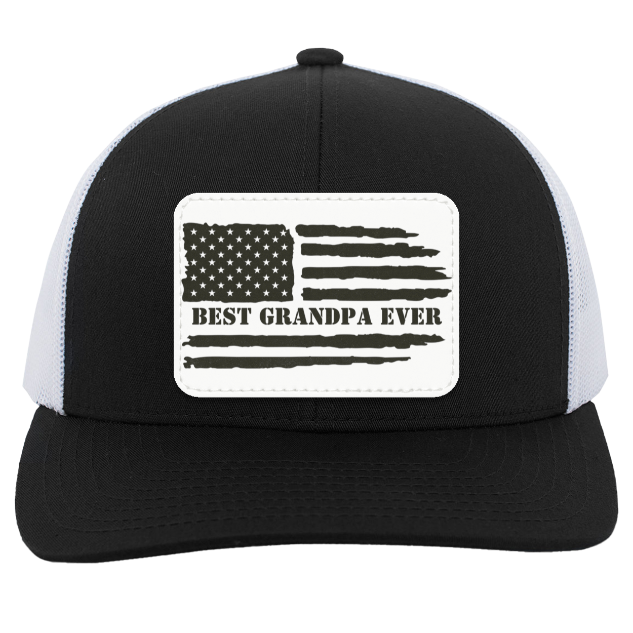 Flag Best Grandpa Trucker Snap Back