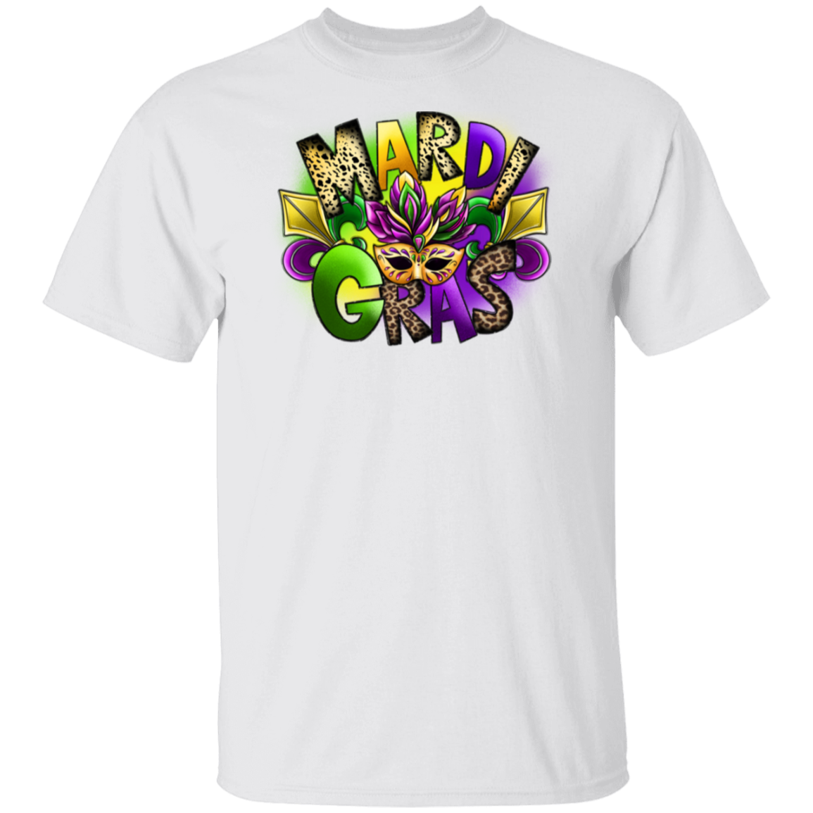 Mardi Gras Mask Unisex Tee