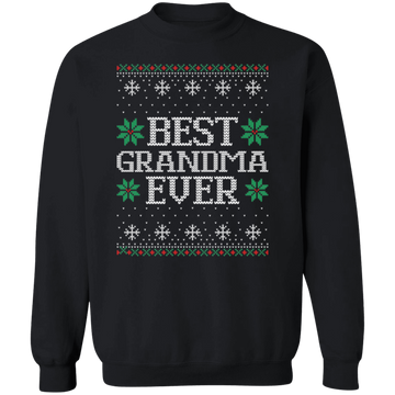 Best Grandma Ever Ugly Sweatshirt