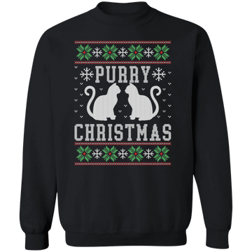 Purry Christmas Ugly Sweatshirt