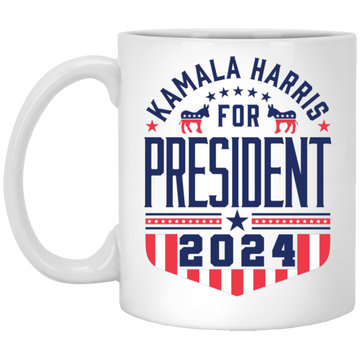 Harris for President 11oz White Mug