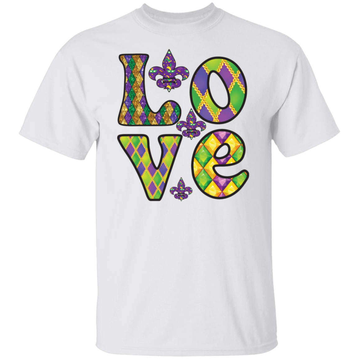 Mardi Gras Love Unisex Tee